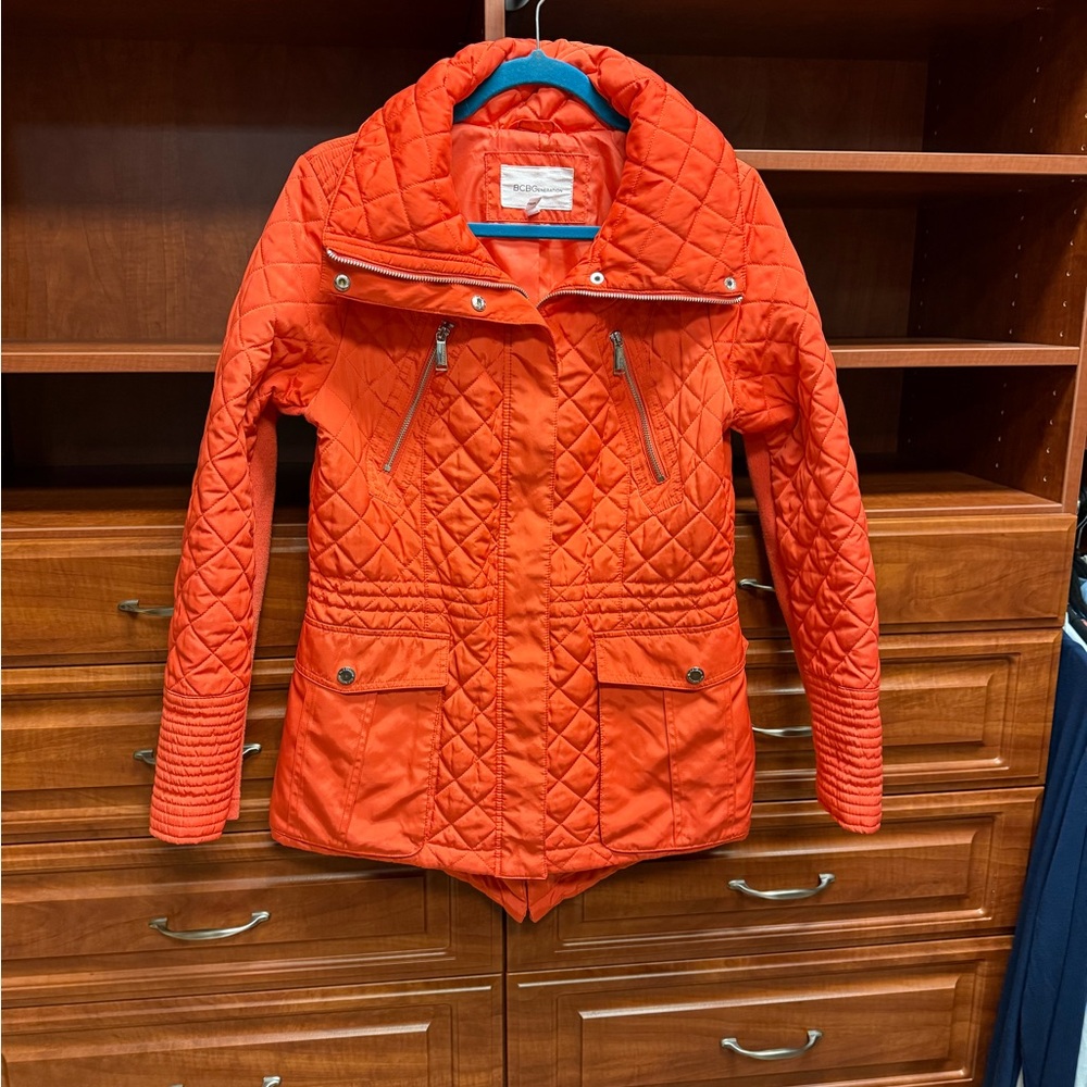 Like New BCBGeneration Orange Puffer Jacket